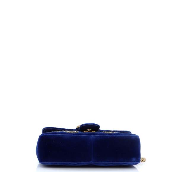 Gucci Gg Marmont Flap Bag Embellished #124873G11B - Picture 5 of 9